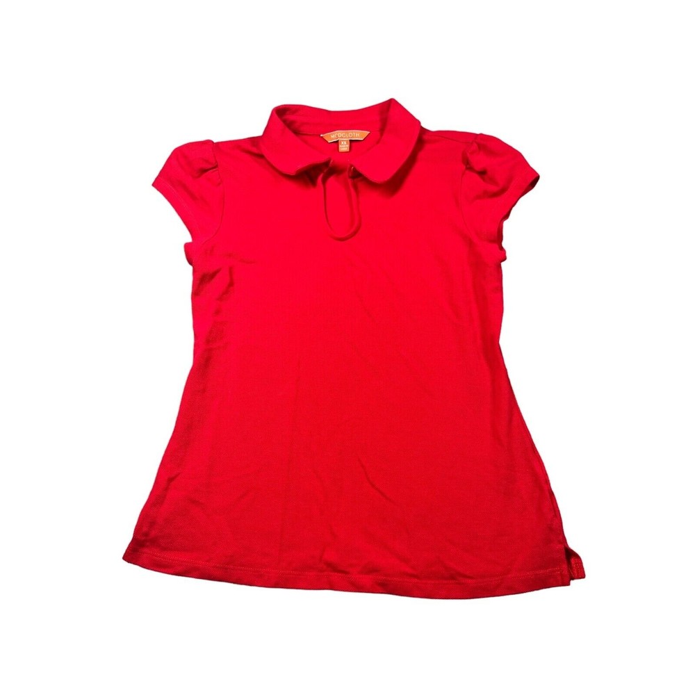 ModCloth red key hole cap sleeve polo collared short sleeve XS